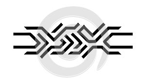 Abstract Geometric Wavy Line Pattern, Dynamic Modern Design, vector design Generative AI