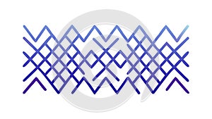 Abstract Geometric Wavy Line Pattern, vector design Generative AI