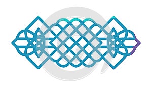 Abstract Geometric Weave Pattern Interconnected Design Vector, vector design Generative AI