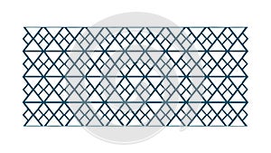 Abstract geometric weave pattern, intricate seamless background. vector design Generative AI