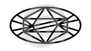 Abstract Geometric Web Pattern Interconnected Design, vector design Generative AI