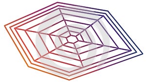 Abstract Geometric Web Pattern, Modern Intricate Design Vector Graphic, vector design Generative AI