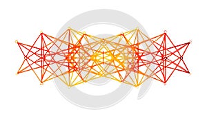 Abstract Geometric Web Pattern Vector for Modern Tech and Connection Designs, vector design Generative AI