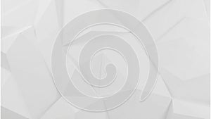 Abstract geometric white background with sharp angular facets and shadows