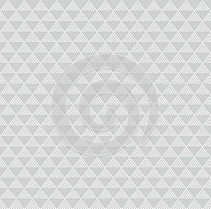 Abstract geometric white triangle pattern on gray background