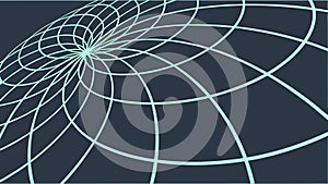 Abstract Geometric Wireframe Sphere - Digital Network Concept, vector design Generative AI