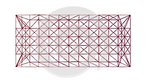 Abstract Geometric Wireframe Structure Design, vector design Generative AI