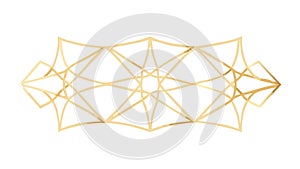 Abstract Geometric Wireframe Structure, Futuristic Technology Design, vector design Generative AI