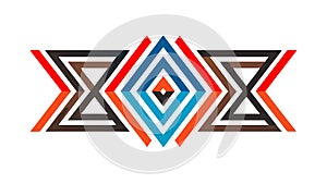 Abstract Geometric X Pattern: Modern Dynamic Visual Design, vector design Generative AI