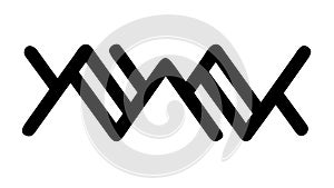 Abstract Geometric X-Shape Pattern Modern Design Element, vector design Generative AI