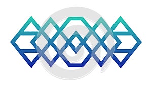 Abstract geometric zig-zag pattern, dynamic modern design, vector design Generative AI