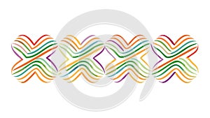 Abstract geometric zig-zag pattern, modern decorative design, vector design Generative AI