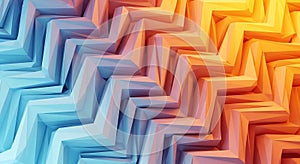 Abstract Geometric Zigzag Pattern