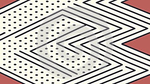Abstract Geometric Zigzag Pattern Seamless Background Vector, vector design Generative AI