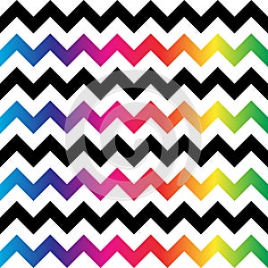 Abstract geometric zigzag texture. Vector illustration. Seamless pattern.