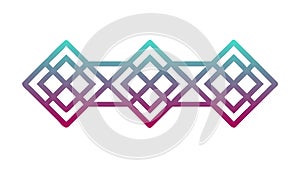 Abstract Geometric Zigzag Woven Pattern, vector design Generative AI