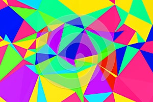 Abstract geometrical background consisting of multicolored triangular polygons