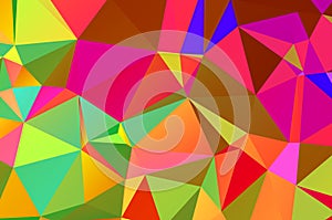 Abstract geometrical background consisting of multicolored triangular polygons