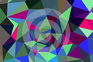 Abstract geometrical background consisting of multicolored triangular polygons