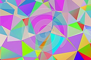 Abstract geometrical background consisting of multicolored triangular polygons