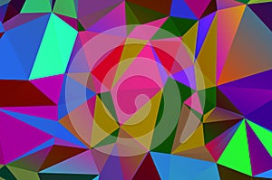 Abstract geometrical background consisting of multicolored triangular polygons