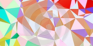 Abstract geometrical background consisting of multicolored triangular polygons