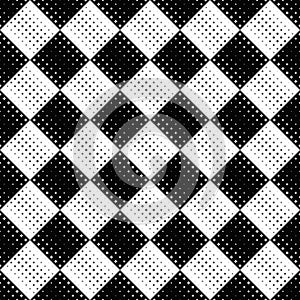 Abstract geometrical black and white seamless star pattern background
