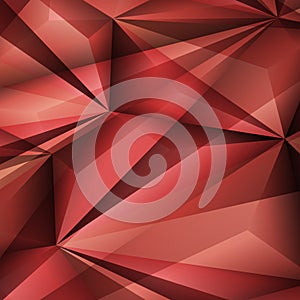 Abstract geometrical red background. Vector Illustration