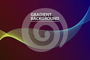 Abstract Geometry Background Gradient with line