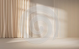 Abstract geometry interior background, 3d rendering