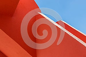 Abstract geometry of orange rugger bending