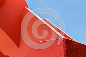 Abstract geometry of orange rugger bending