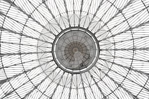 Abstract of Glass dome with decorations