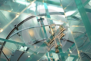 Abstract Glass Stairs