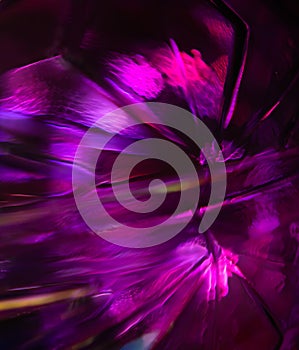Abstract glass surface. Vivid purple and pink background