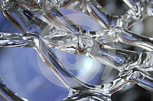 Abstract Glass Texture Pattern macro shot