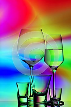 Abstract glassware