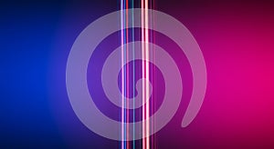 Abstract Glitch Art Background with Vertical Neon Stripes