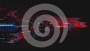 Abstract Glitch Background, Screen Distortion, VHS Retro Pixels, Data Corruption Texture, Technology Glitch Visual