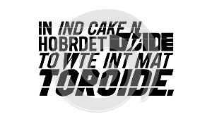 Abstract Glitch Distorted Text Typography Art, vector design Generative AI