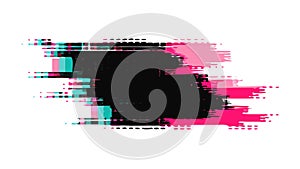 Abstract Glitch Effect Background Vector Graphic Design, vector design Generative AI