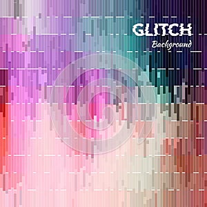 Abstract glitch textured background. Corrupted vector image. Colorful abstract background for your modern designs