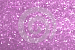 Sparkly glitter, pink background bokeh effect photo