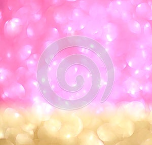 Abstract glitter bokeh lights. defocused lights background. summer concept.