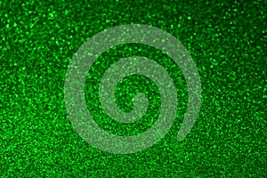 Abstract glitter green background