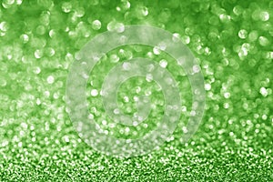 Abstract glitter green background