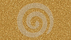 Abstract glitter lights gold color luxury shimmer texture glowing background. 4K 3D rendering golden glimmered motion.