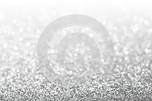 Abstract glitter silver background