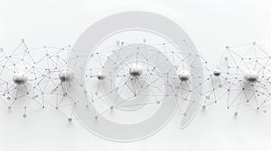 Abstract Global Network with Connected Spheres