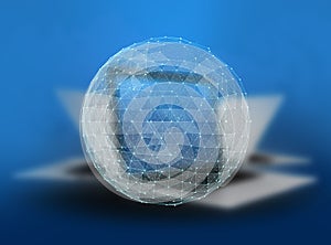 Abstract global telecommunications internet